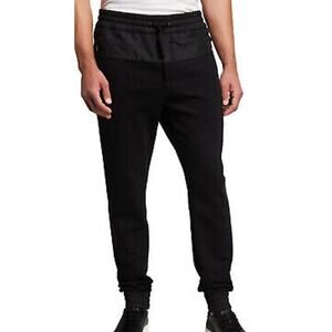 Canali NWOT Black Edition Tonal Tech Joggers Black Size 48 (US 32) Zip Pocket